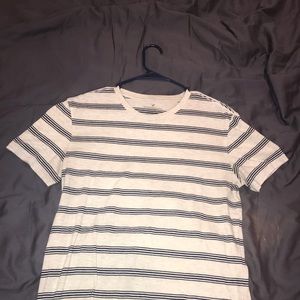 Blue and white striped American Eagle t-shirt